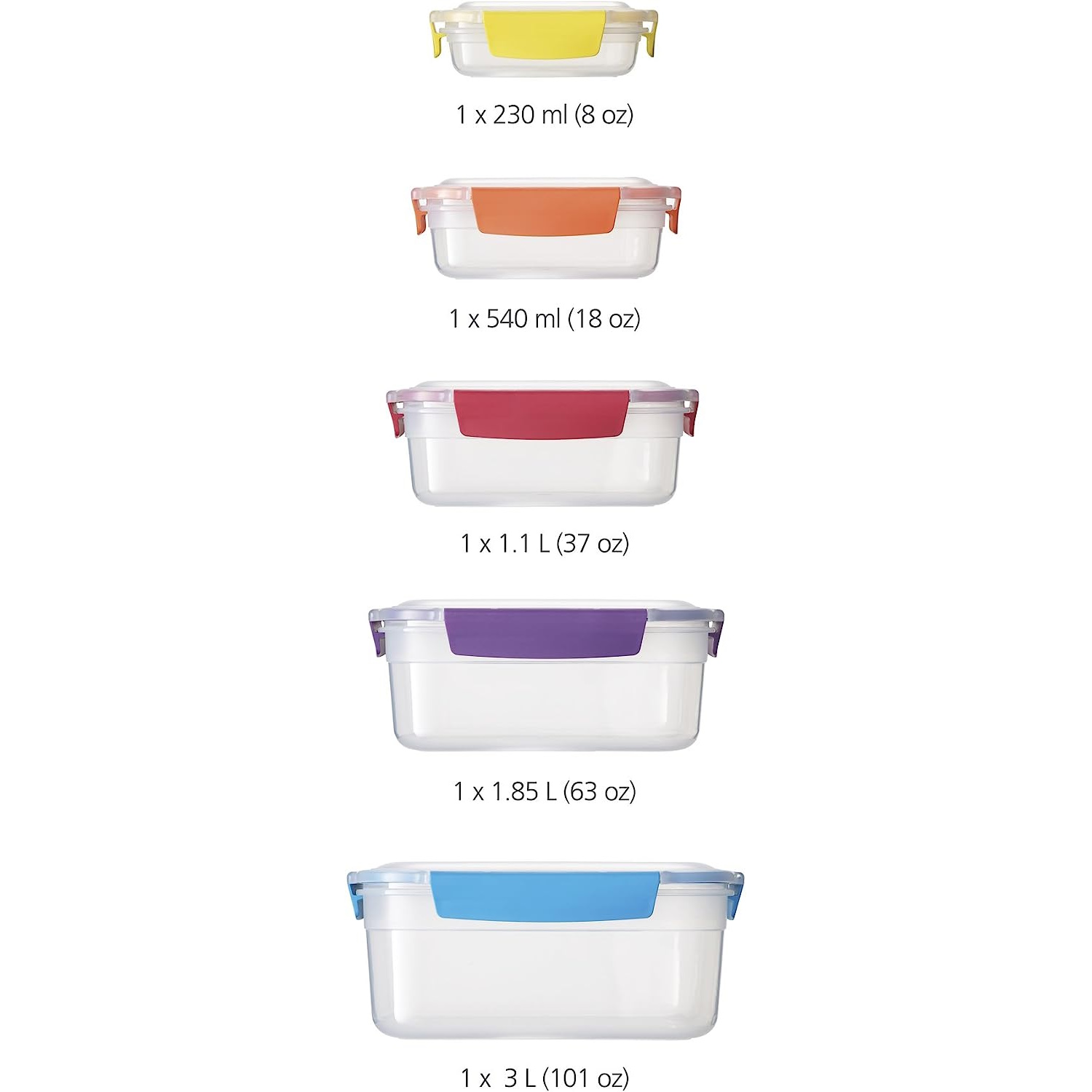 Joseph & Joseph Nest Lock 5-piece Multicolour Container Set-2
