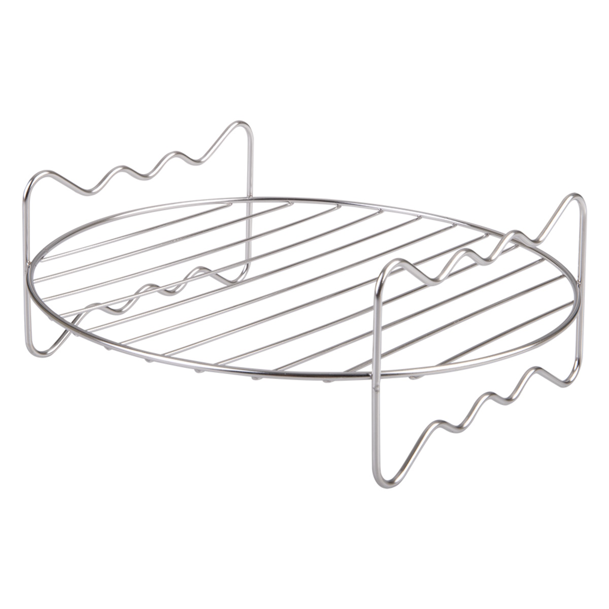 Appetito Stainless Steel Round Air Fryer Rack 22cm Dia-1