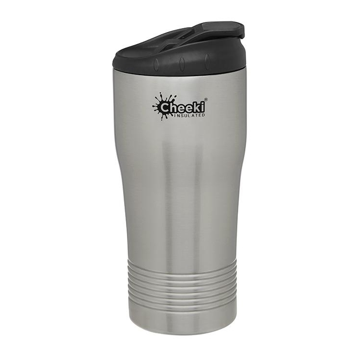 Cheeki Coffee Cups Spill Proof Silver 450ml-1