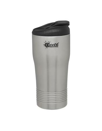 Cheeki Coffee Cups Spill Proof Silver 450ml