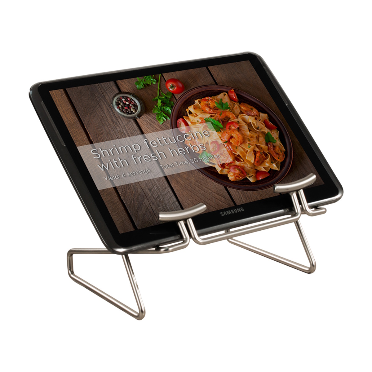 Spectrum Euro Tablet & Cookbook Stand - Satin-4