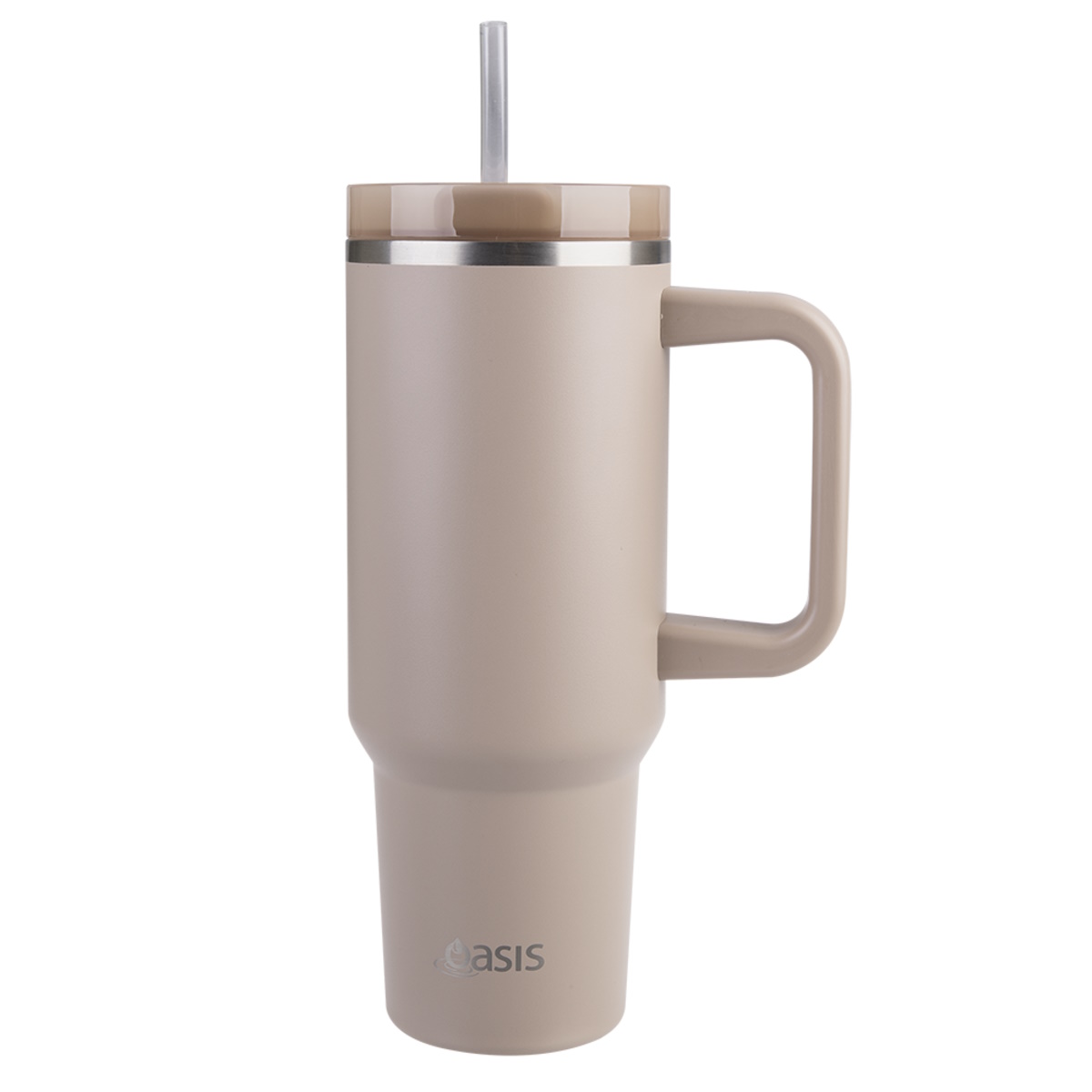  Oasis Stainless Steel Double Wall Insulated Commuter Travel Tumbler 1.2l - Latte
