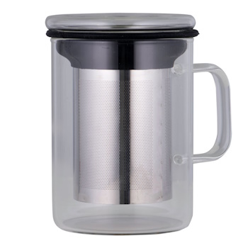 Avanti Tea Mug With Infuser 350ml - Black