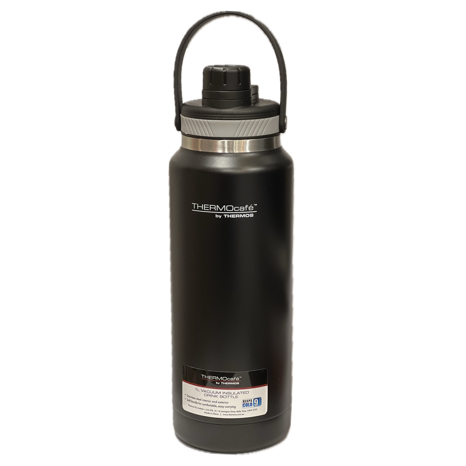 Thermos Thermocafe StainlessSteel Hydration Bottle -1L Black-2