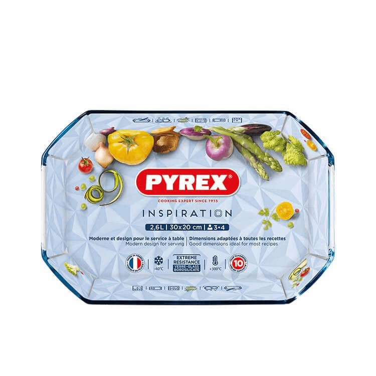 Pyrex  Inspiration  2.6L Rectangular Roaster-1