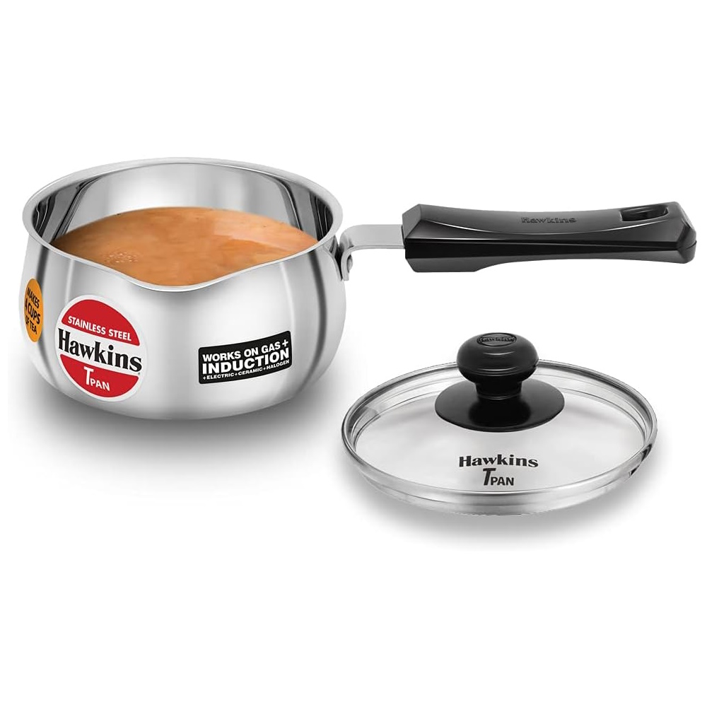 Hawkins Stainless Steel Saucepan 1L With Lid SST10G-1
