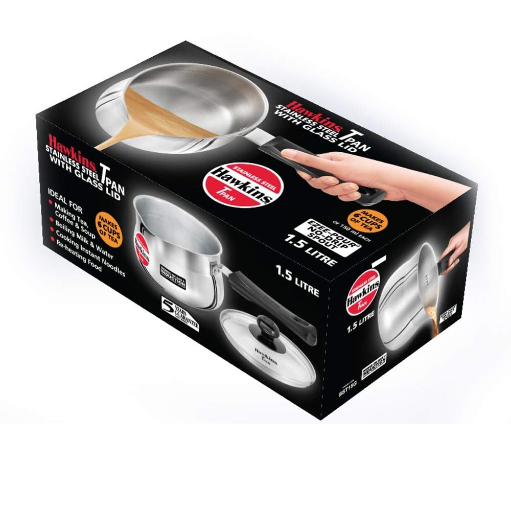 Hawkins Stainless Steel Saucepan 1.5L With Lid SST15G-4