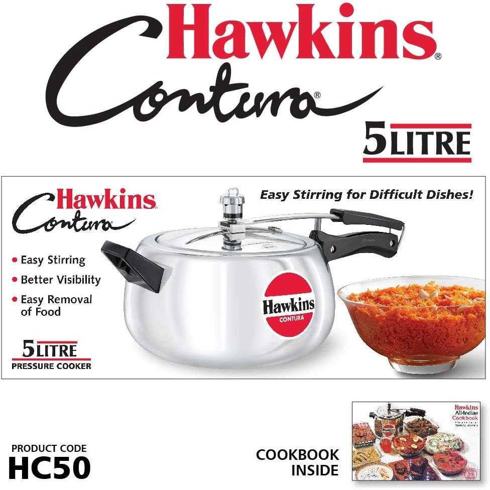 Hawkins Contura 5 Litre Pressure Cooker - HC50
