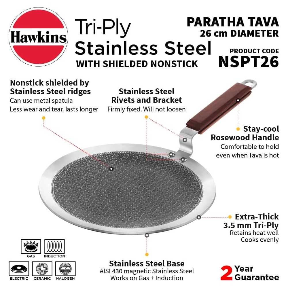 Hawkins 26 cm Paratha Tava - NSPT26-2