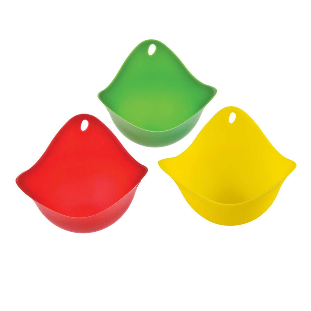 Appetito Silicone Egg Poachers Set 2 Asst. Colours