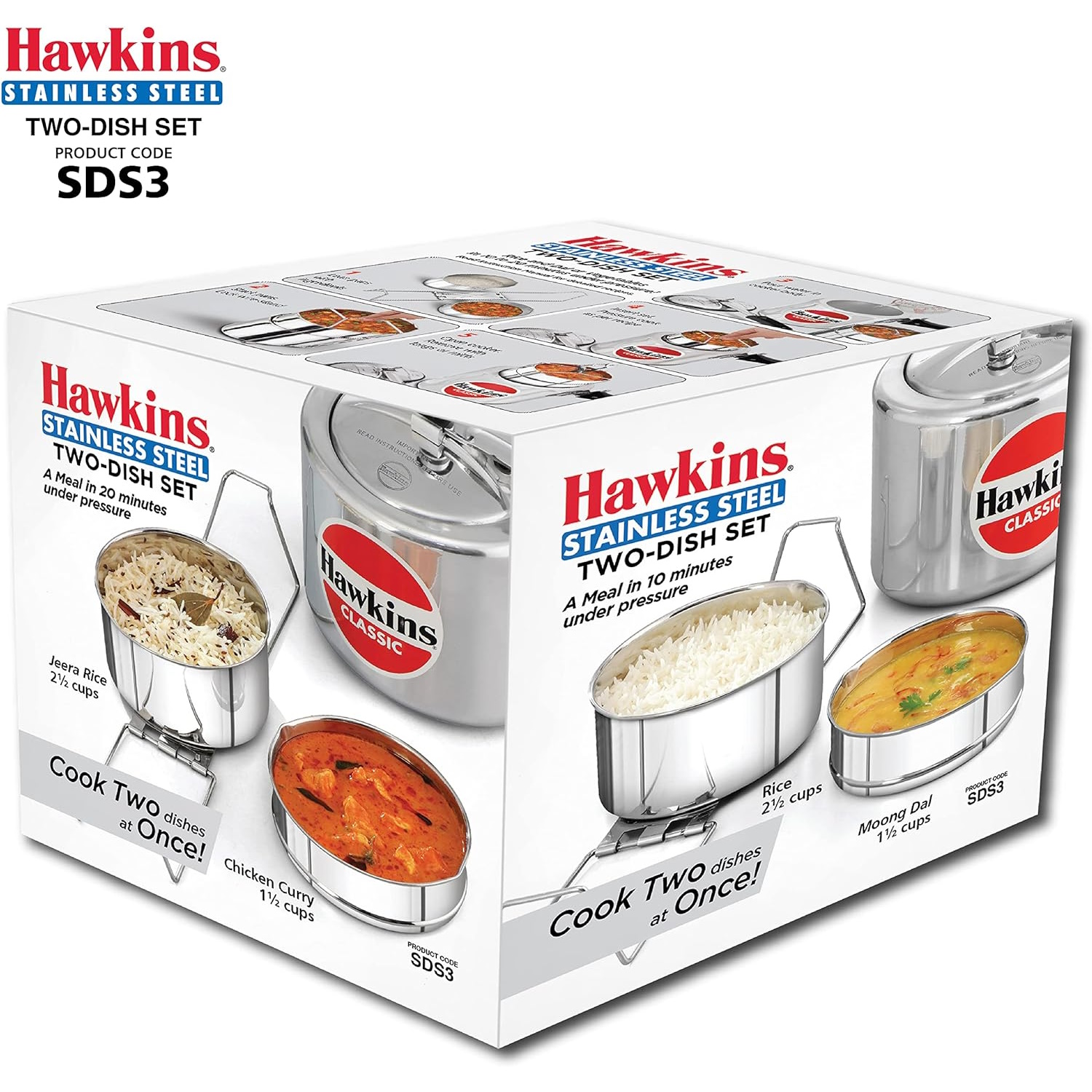 Hawkins Stainless Steel Two-dish Set SDS3-4