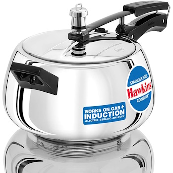 Hawkins Stainless Steel Contura 5 Litre Pressure Cooker - SSC50 