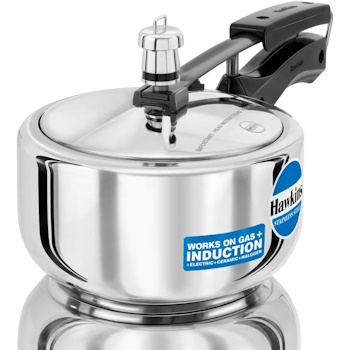 Hawkins Stainless Steel Contura 5 Litre Pressure Cooker - HSS20