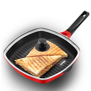 Hawkins Die-Cast Grill Pan with Lid 30cm