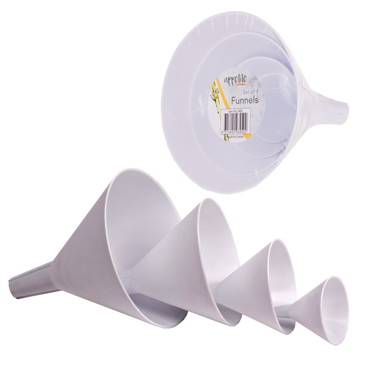 Appetito Funnels Set 4 - White-1