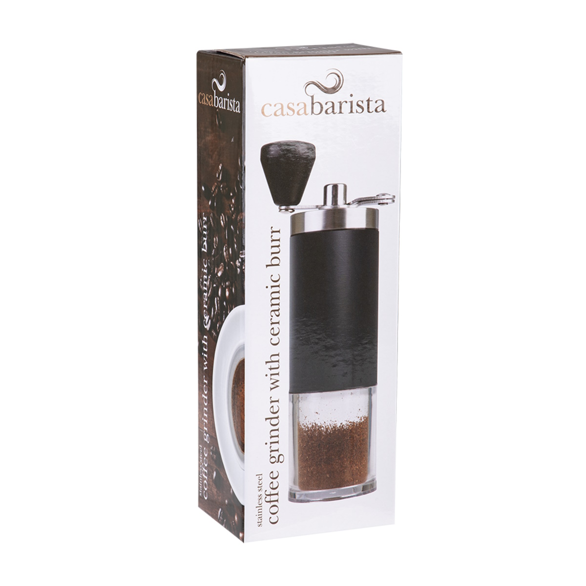 Casabarista Stainless Steel Hand Coffee Grinder With Ceramic Burr-3