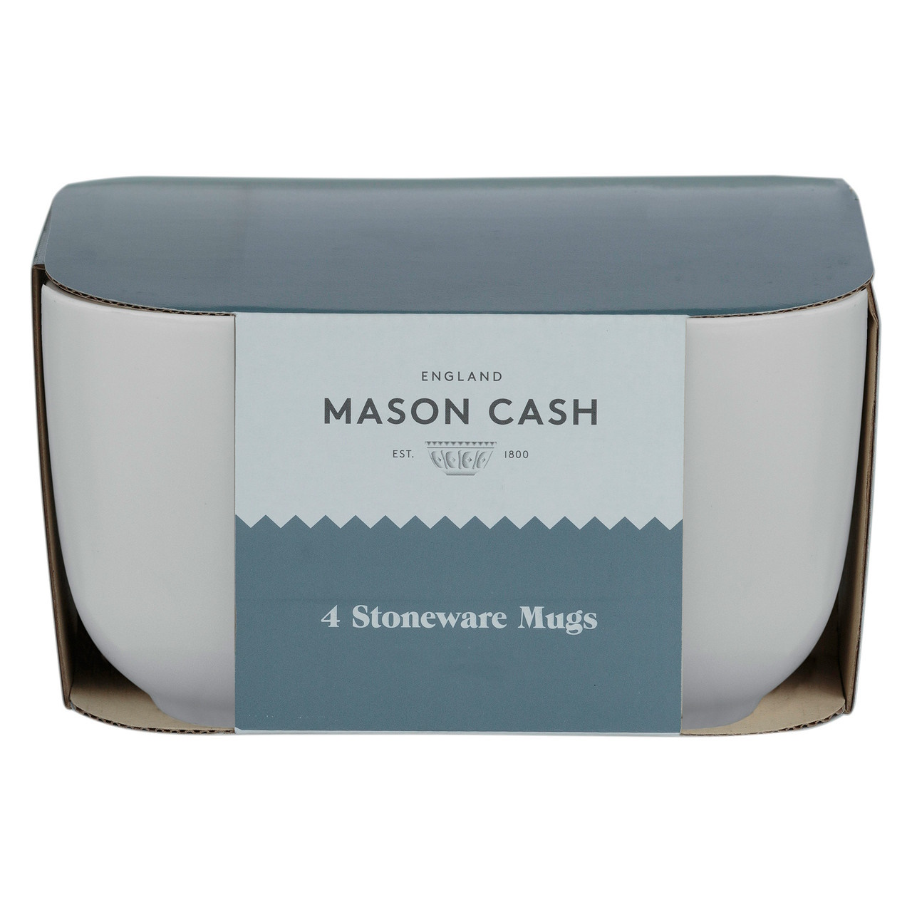 Mason Cash Cream Set Of 4 Mugs 400ml