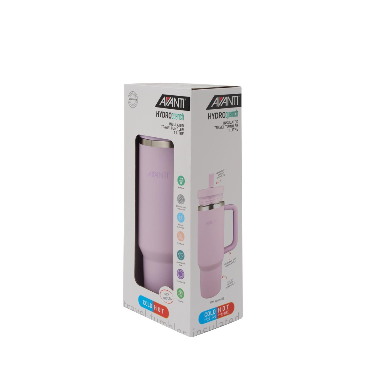 Avanti Hydroquench With 2 Lids 1L-Lilac-4