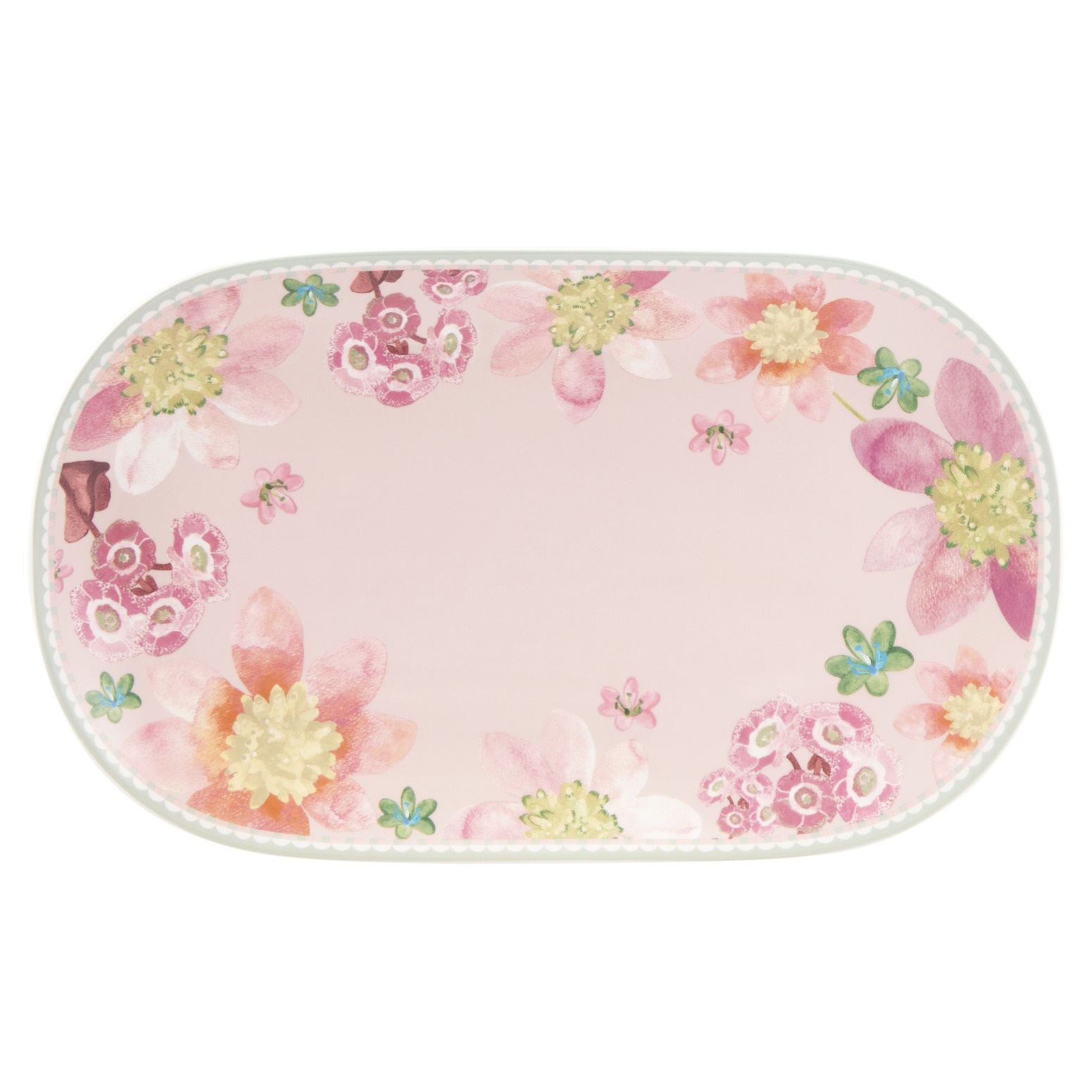 Maxwell & Williams Primula Oval Platter 37x23cm Pink Gift Boxed-3