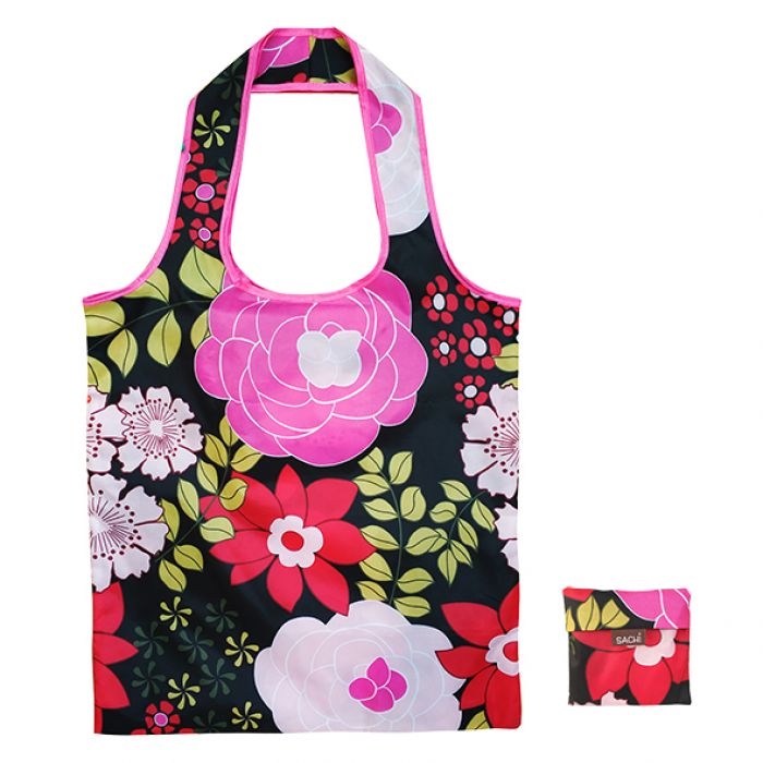 Sachi Fold Up Eco Reusable Shopping Bag - Floral Blooms-2
