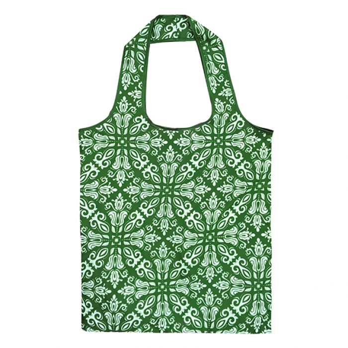 Sachi Fold Up Eco Reusable Shopping Bag - Green Leaf-3