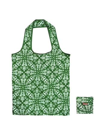 Sachi Fold Up Eco Reusable Shopping Bag - Green Leaf