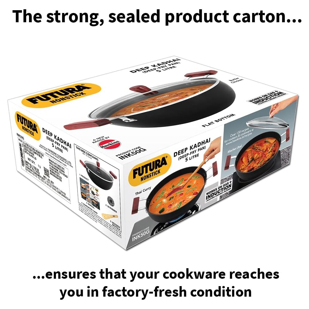 Hawkins Futura Nonstick Deep Kadhai 5l (INK50G)-4