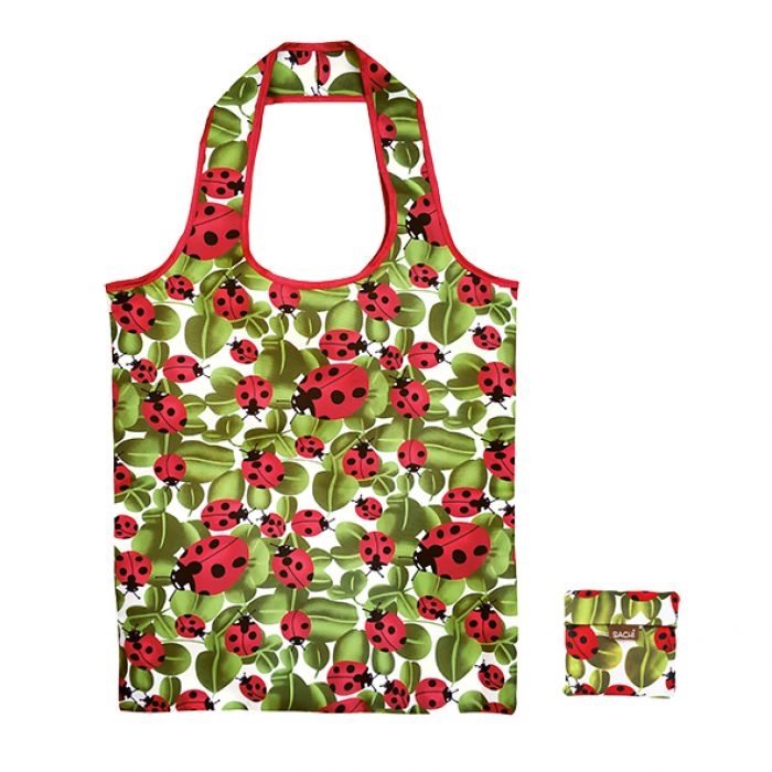 Sachi Fold Up Eco Reusable Shopping Bag - Lady Bug-2