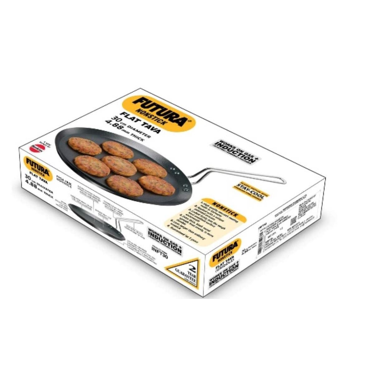 Hawkins Futura Induction Compatible Nonstick Flat Tava 30 cm (INFT30)-4