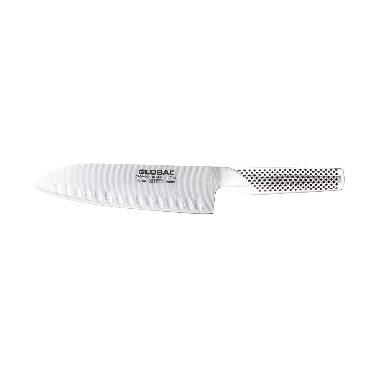 Global Classic 18cm Santoku Knife, Fluted G-80-4