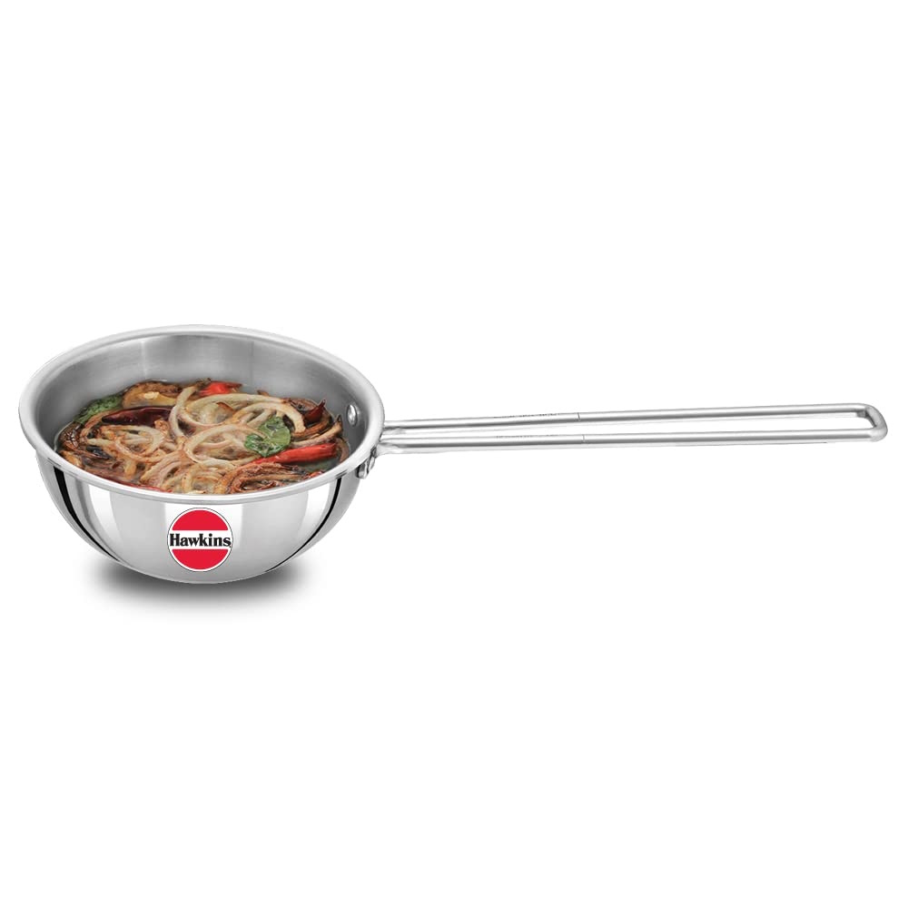 Hawkins Triply Stainless Steel Tadka Pan,2.5 Cup 600ml - STP25-1