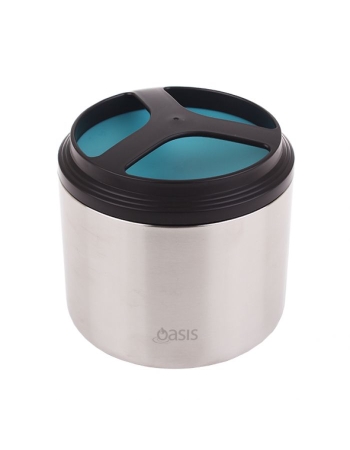 Oasis Stainless Steel Insulated Food Container Turquoise 1L