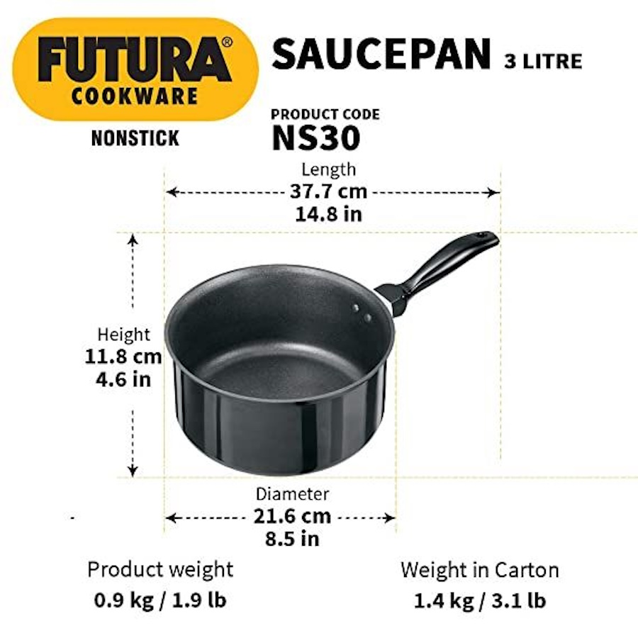 Hawkins Futura 3 L Saucepan - NS 30-3