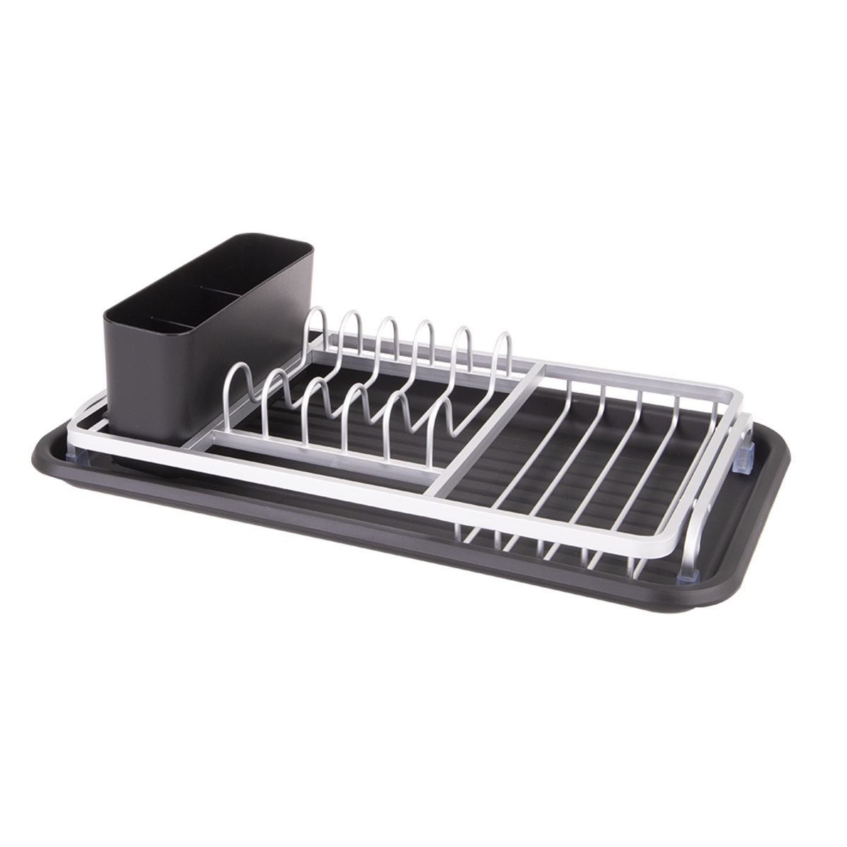 D.line Aluminium Compact Dish Rack With Draining Board