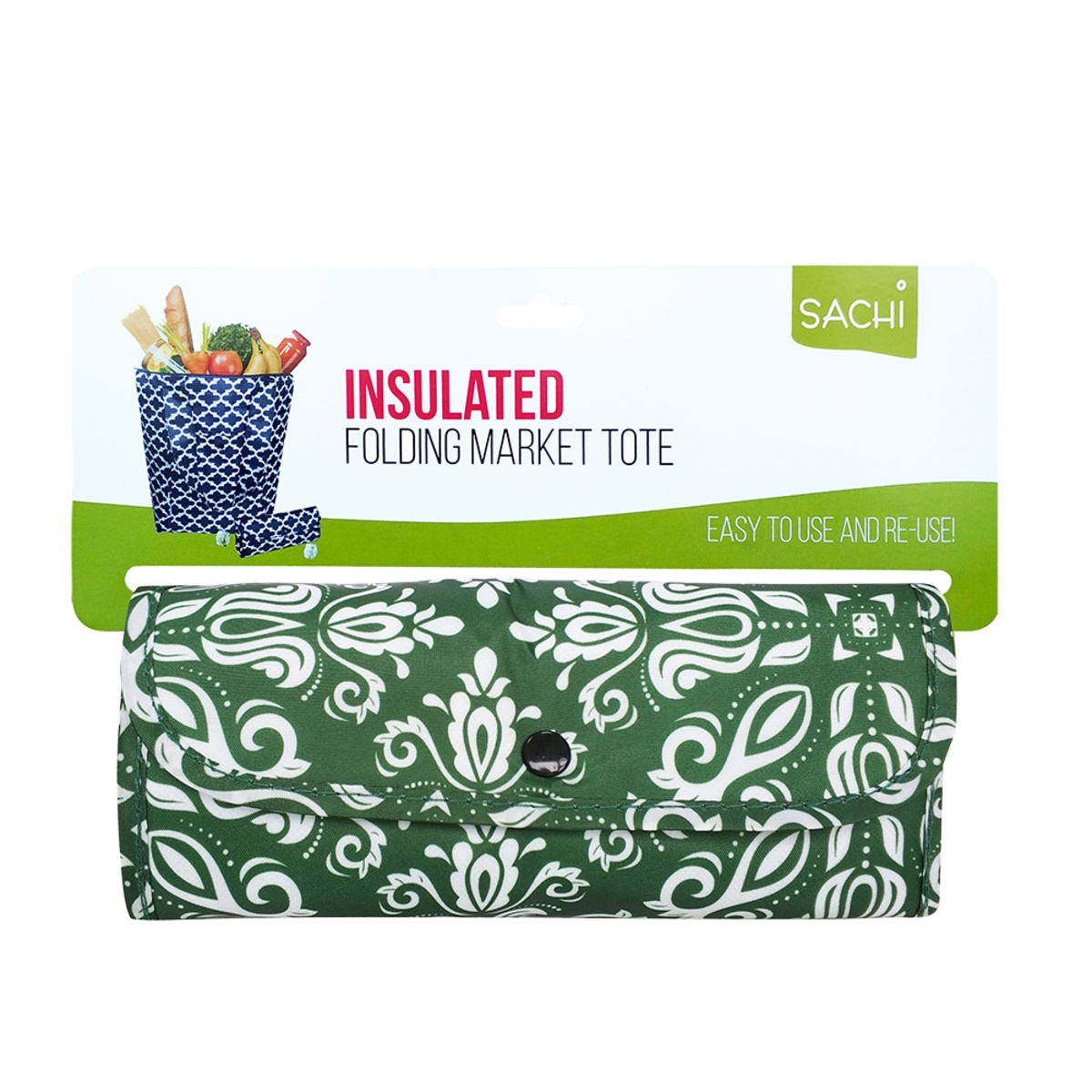 Sachi Insulated Market Tote - Bohemian Green-3