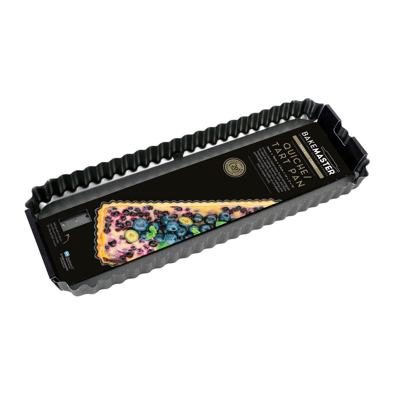 Bakemaster PC Rectanle Quiche Pan 36x13x3.5cm-4
