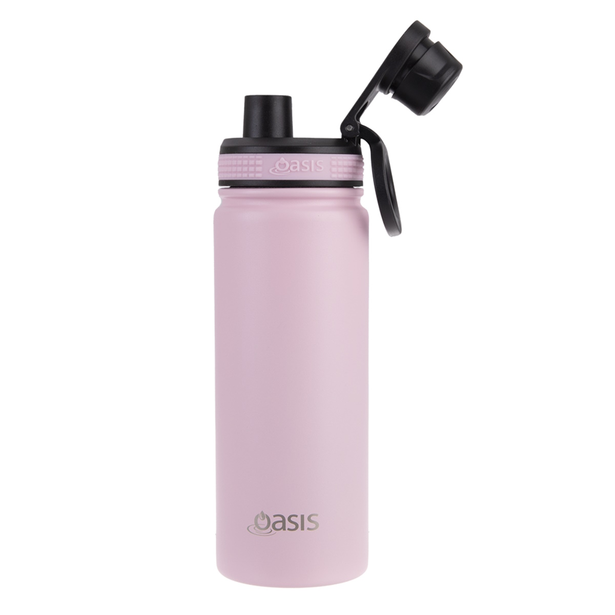 Oasis Stainless Steel Insulated Challenger Sports Bottle With Screw Cap 550ml - CARNATION-2