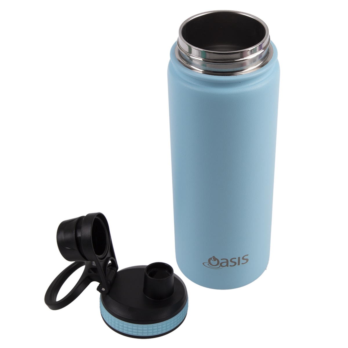 Oasis Stainless Steel Insulated Challenger Sports Bottle With Screw Cap 550ml - ISLAND BLUE-3