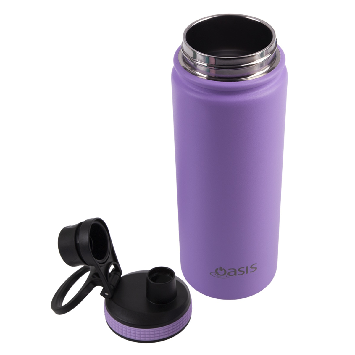 Oasis Stainless Steel Insulated Challenger Sports Bottle With Screw Cap 550ml - LAVENDER-3
