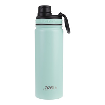 Oasis Stainless Steel Insulated Challenger Sports Bottle With Screw Cap 550ml - MINT