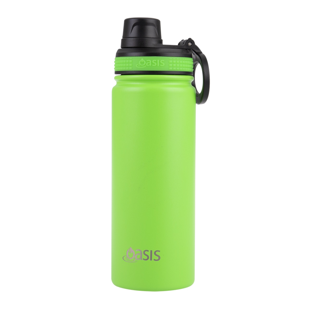 Oasis Stainless Steel Insulated Challenger Sports Bottle With Screw Cap 550ml - NEON GREEN-3