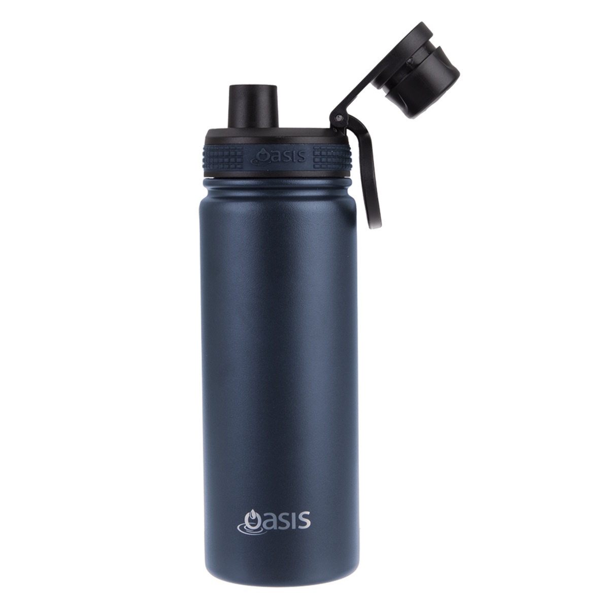 Oasis Stainless Steel Insulated Challenger Sports Bottle With Screw Cap 550ml - NAVY-2