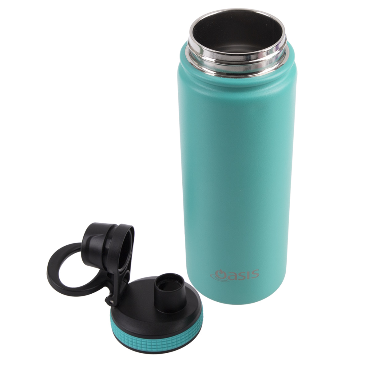 Oasis Stainless Steel Insulated Challenger Sports Bottle With Screw Cap 550ml - TURQUOISE-3