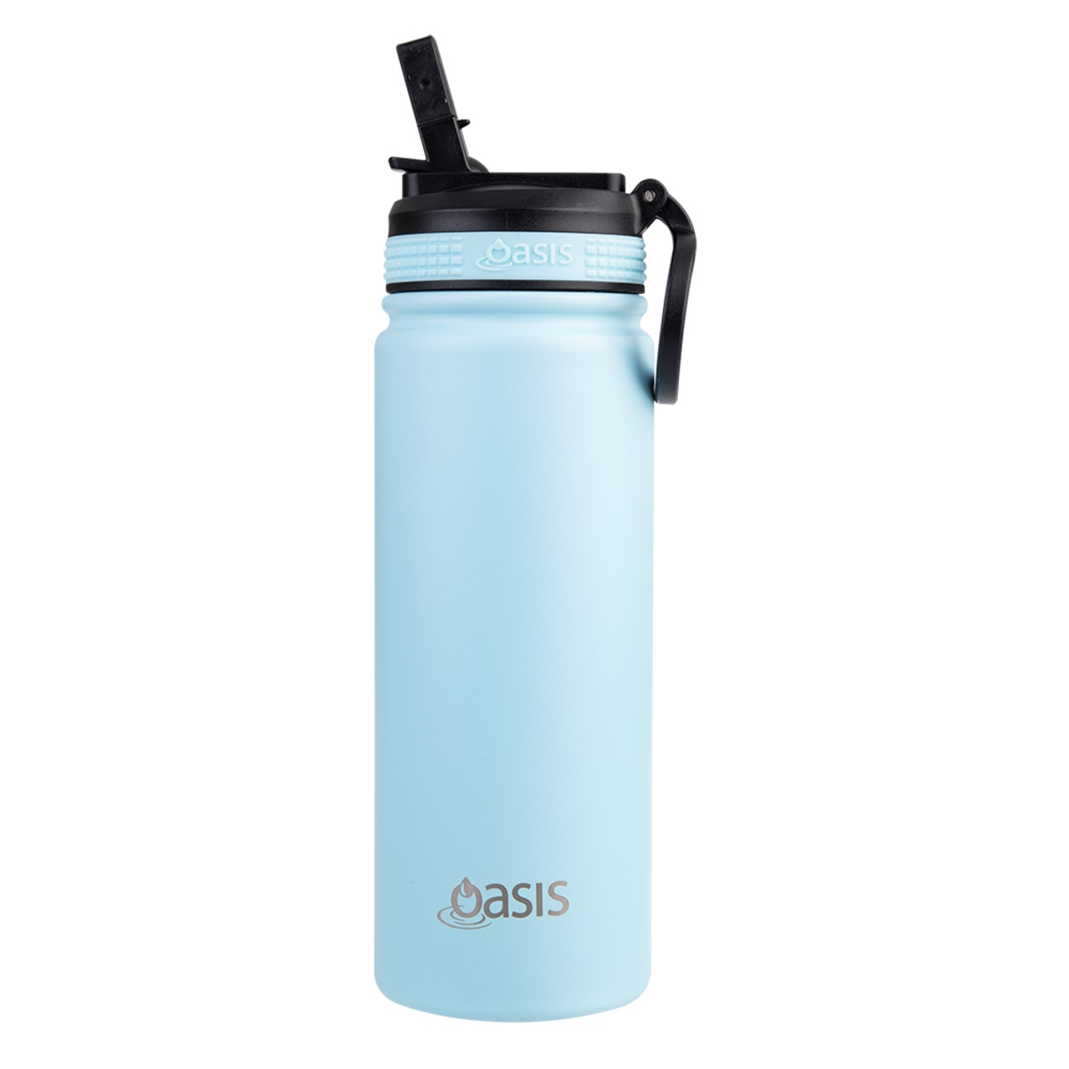 Oasis Stainless Steel Double Wall Insulated Challenger Sports Bottle  550ml - ISLAND BLUE-2