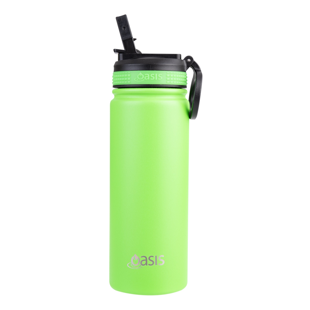 Oasis Stainless Steel Double Wall Insulated Challenger Sports Bottle  550ml - NEON GREEN-2