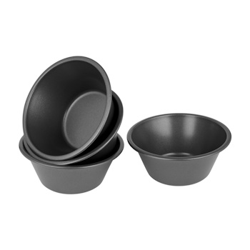 Bakemaster Deep Pie Dish Set Of 4 12 X 5cm - Non-stick