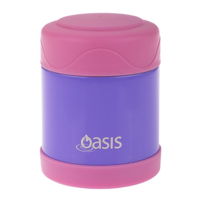 Oasis Kids Stainless Steel Insulated Food Flask 300ml Purple and Pink