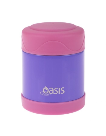 Oasis Kids Stainless Steel Insulated Food Flask 300ml Purple and Pink