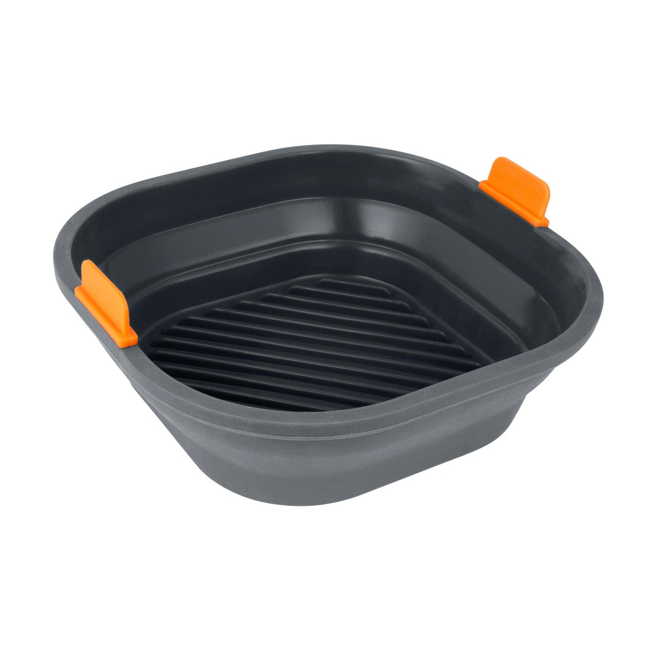 Bakemaster Silicone Collapsible Square Air Fryer Insert 21 X 21 X 6.5cm-1