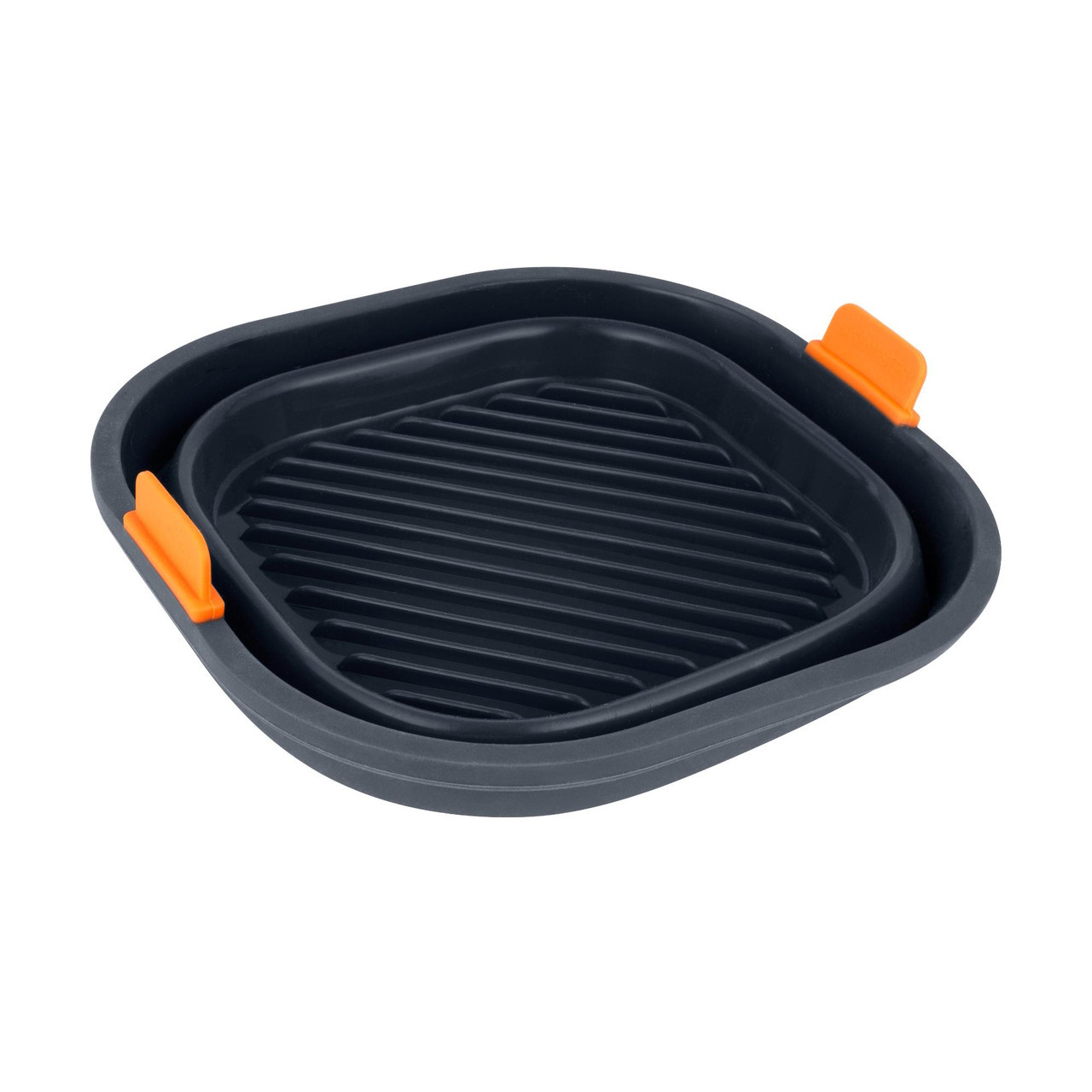 Bakemaster Silicone Collapsible Square Air Fryer Insert 21 X 21 X 6.5cm